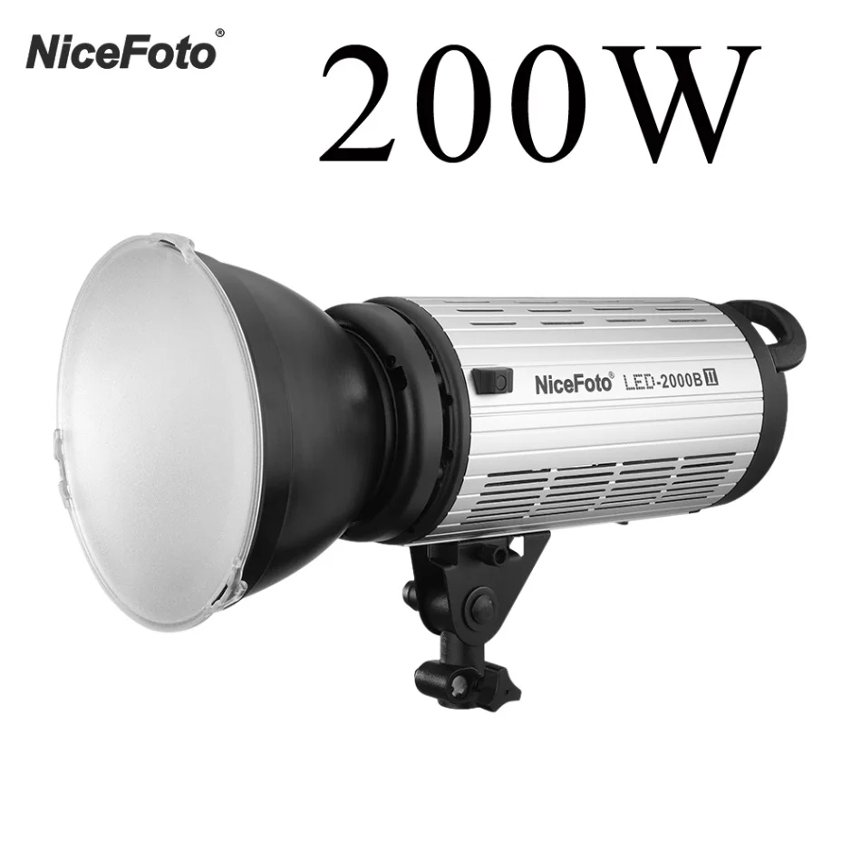 5600 К NiceFoto светодиодный-1500B II/светодиодный-2000B II 150 Вт/200 Вт Светодиодный светильник для фотографии 3200 K-5500 K CRI 95+ светодиодный светильник для видео заполняющий BT APP светильник - Цвет: 5600 К