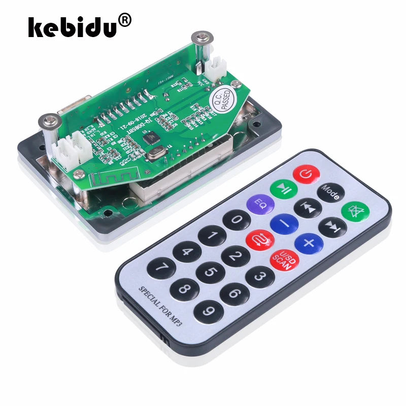 Kebidu новейший USB FM Aux Радио MP3 декодер плата модуль дистанционного управления для