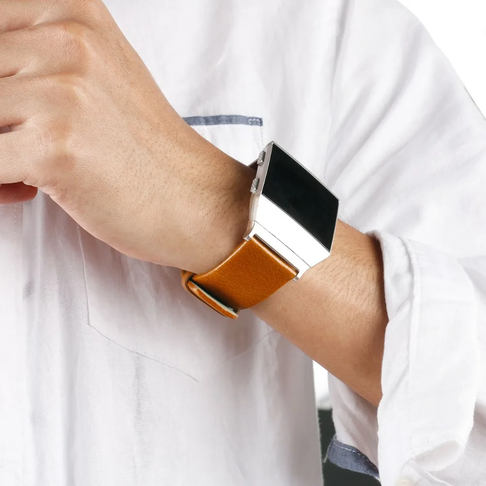 COMLYO кожаный ремешок для часов для Fitbit Ionic наручные умные часы Браслет замена Браслет для Fitbit Ionic ремешок Ремешки для наручных часов