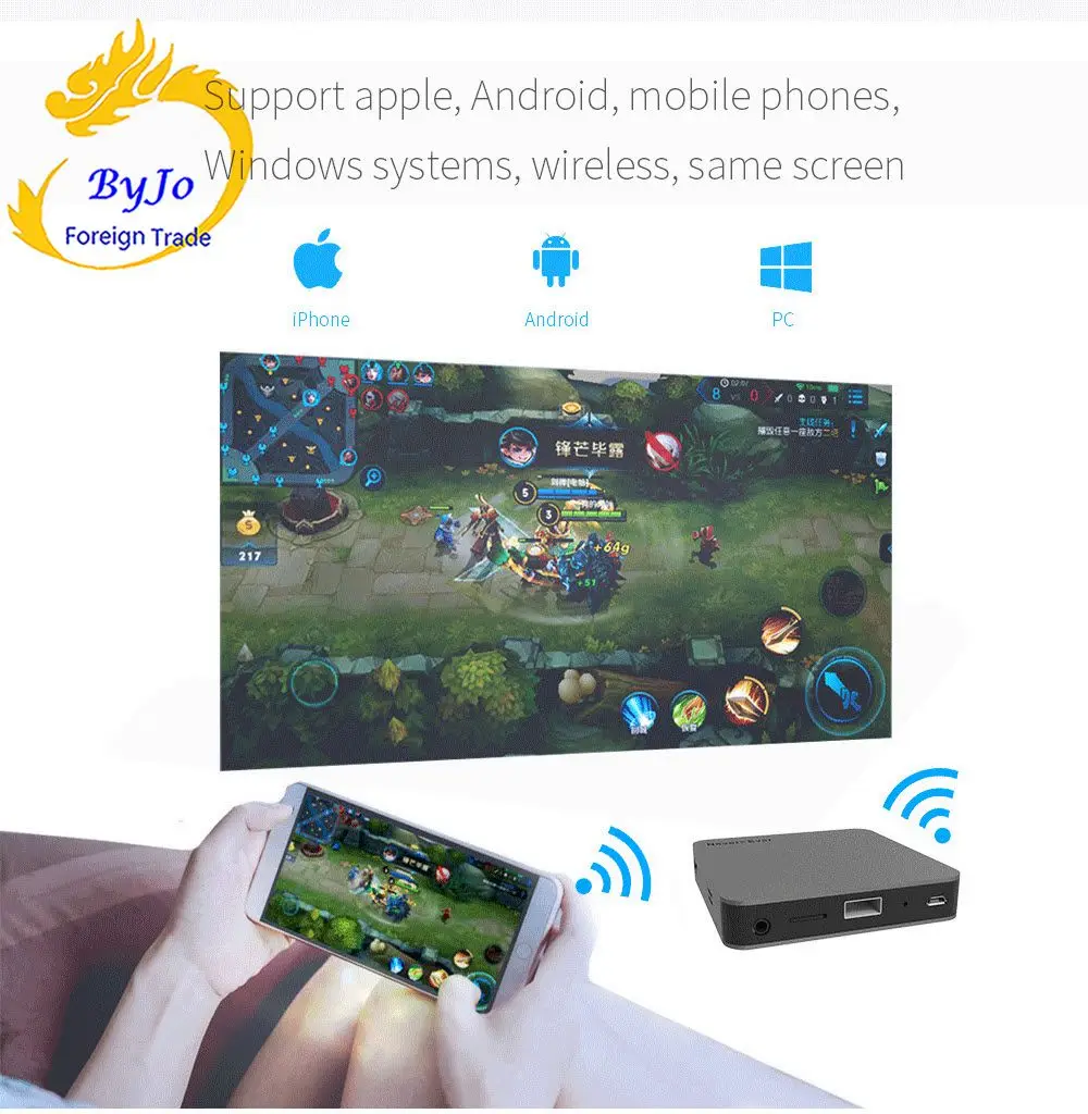 Оригинальный мобильный проектор UNIC S6 Android 4 карманный мини для домашнего
