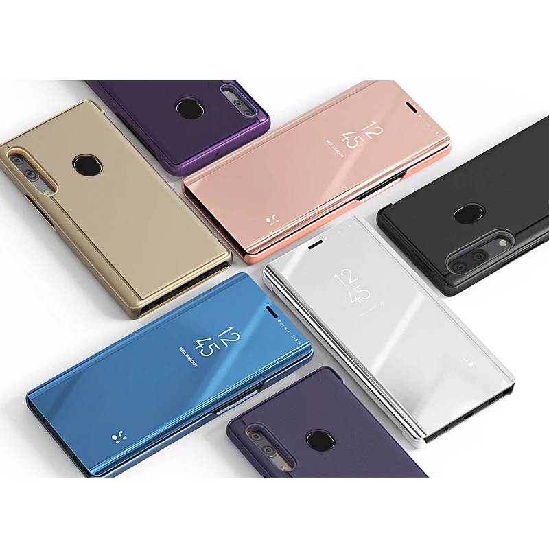 Чехол с покрытием для Samsung Galaxy M30 M 30 M20 M10 зеркальный флип-чехол подставкой A10 A20 A30 A40