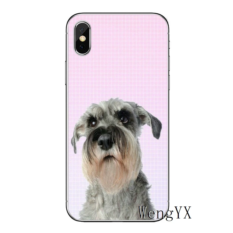 Schnauzer-A-12 Миниатюрная собака Шнауцер для samsung Galaxy S10 S9 S8 S7 S6 edge Plus Lite S5 S4 mini Note 9 8 5 4 TPU мягкий чехол для телефона - Цвет: Schnauzer-A-12