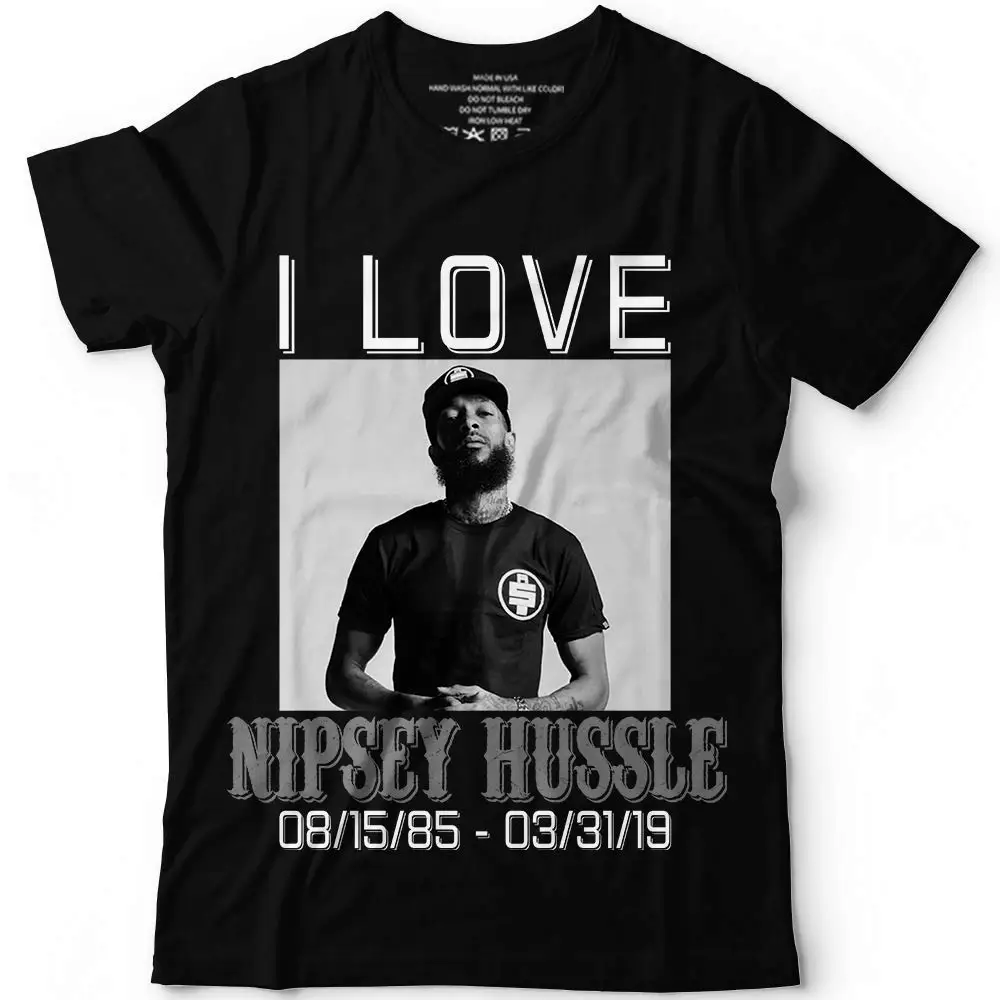I Love Nipsey 85 надпись Great Rapper индивидуальная футболка новинка летняя хлопковая новая
