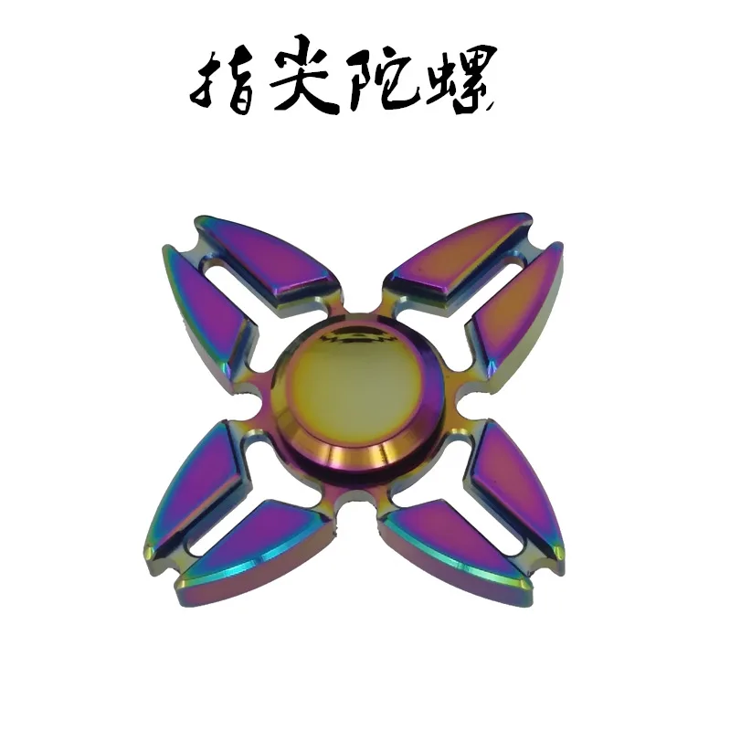 Красочные Пальца Алюминиевого Сплава Гироскопа Металла Три-Spinner Игрушка