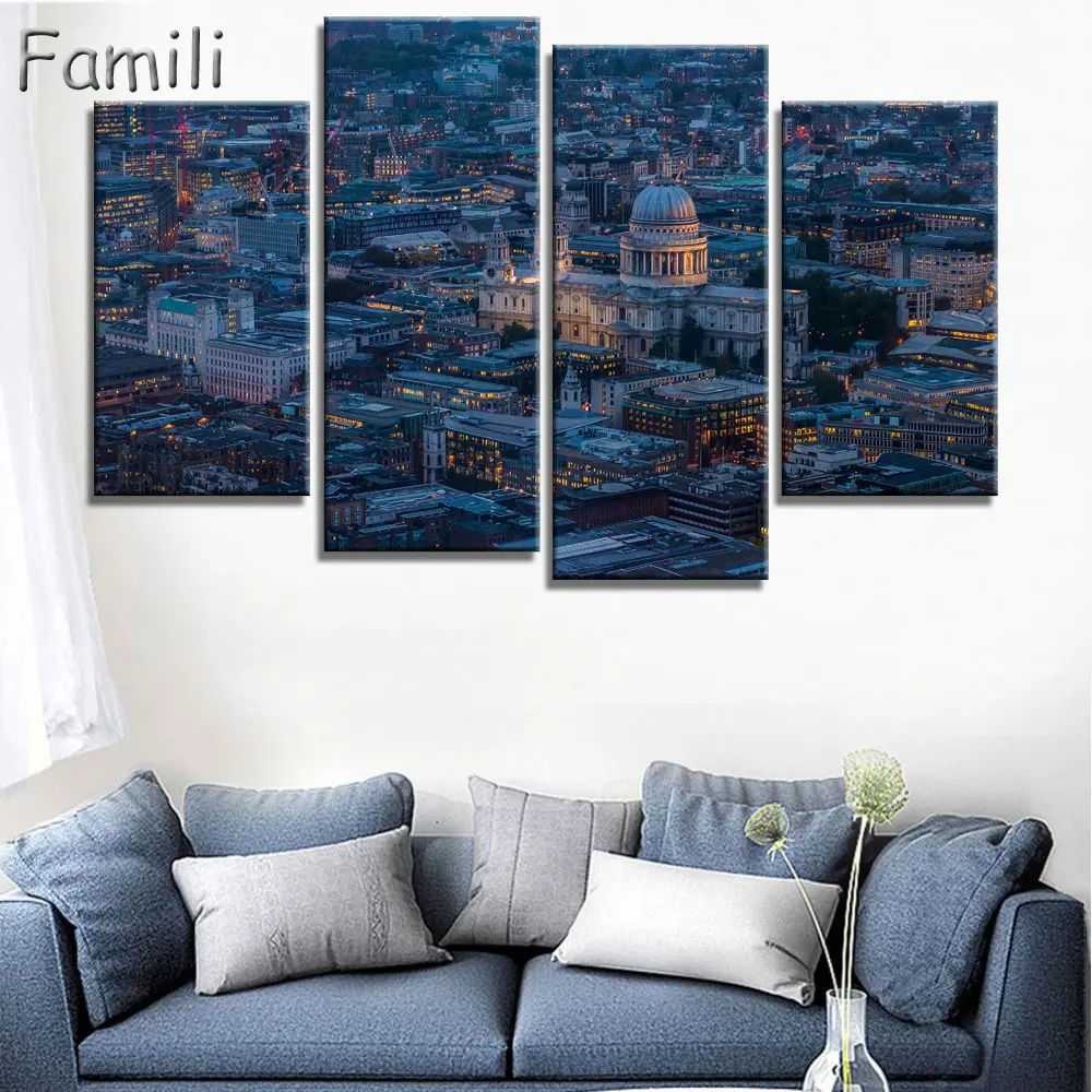 4 шт. картины с изображением современного искусства|london oil paintings|art paintingoil painting |