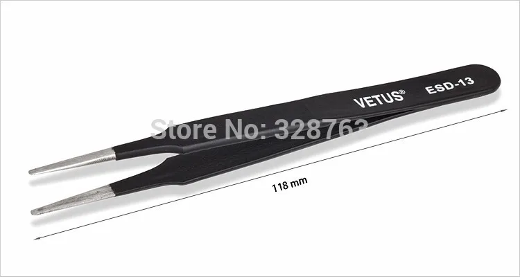 Набор пинцетов VETUS высокоточный Пинцет для ESD нержавеющая сталь набор