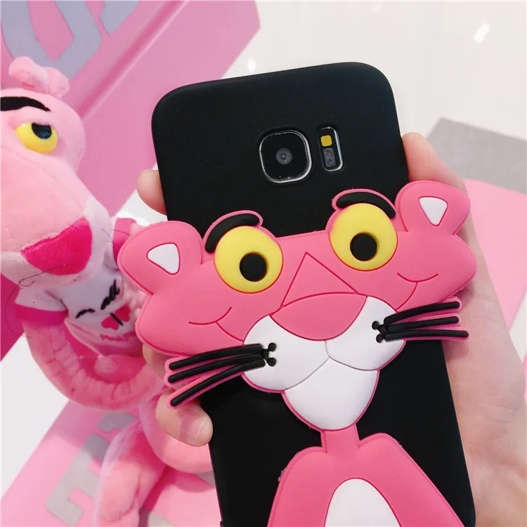 Мультфильм порошок Леопардовый чехол для телефона samsung Galaxy S9 S8 примечание 9 8 S7 S6
