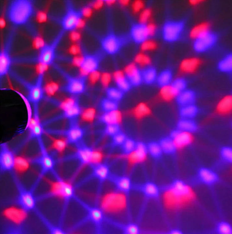 Crystal Magic Ball Led Stage Lamp Remote control RGB stage lights rotating colorful Lighting Disco Laser Light Party | Освещение