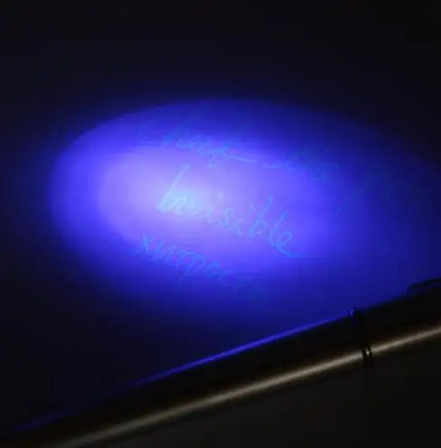 1 PC Multi-Purpose Invisible Rotary Ball-Point Pen with LED Light Counterfeit Detector School Office Supplies e20