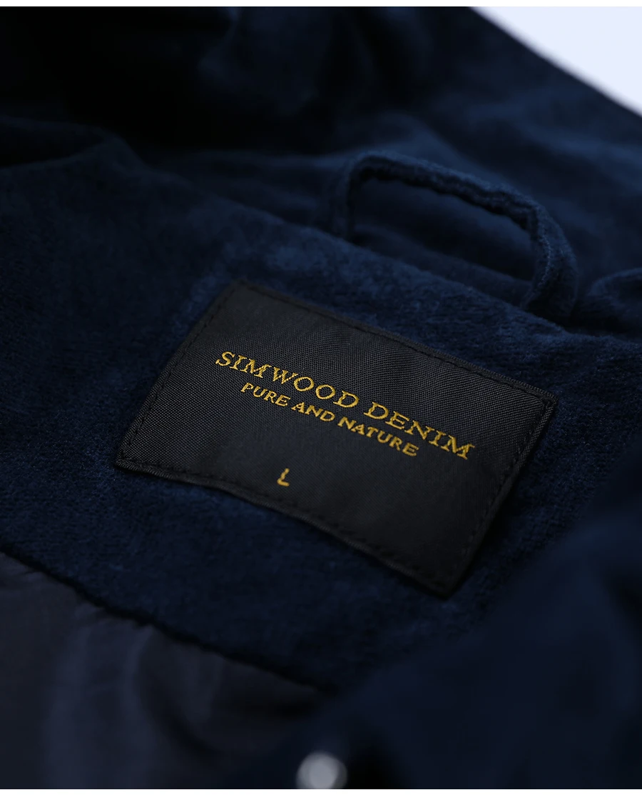SIMWOOD, новинка, куртка для мужчин, Весенняя мода, повседневные пальто, куртка-бомбер, приталенная куртка размера плюс, верхняя одежда, брендовая одежда 180615
