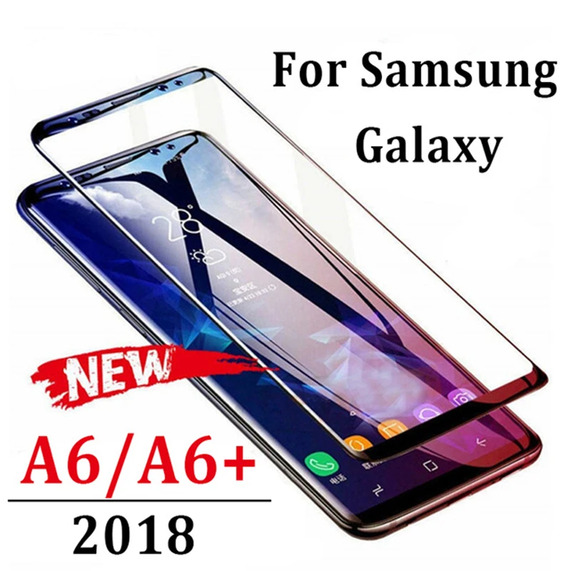 На для samsung A6 плюс Стекло Экран протектор Galaxy Tremp закаленное Galxy 6 A6plus Самсун