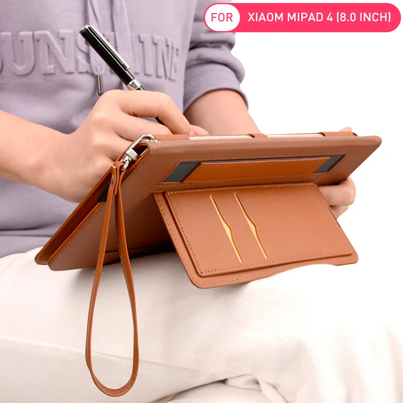 Роскошный флип чехол из искусственной кожи для Xiaomi Mi Pad 4 MiPad4 защитный планшета