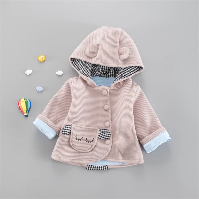 Новинка милое Модное детское пальто осенне весенняя одежда для маленьких