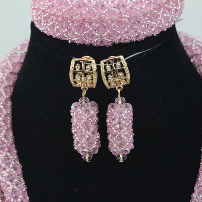 Рождественский подарок детский розовый кристалл ручной работы ювелирные