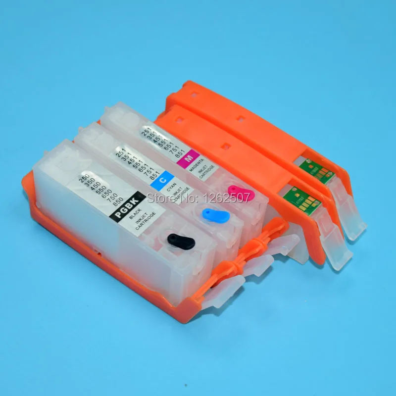 Пустой Картридж для струйного принтера с чипом arc canon pgi450 cli451 PIXMA MG5540 MG6440 iX6840 PGI 450|ink