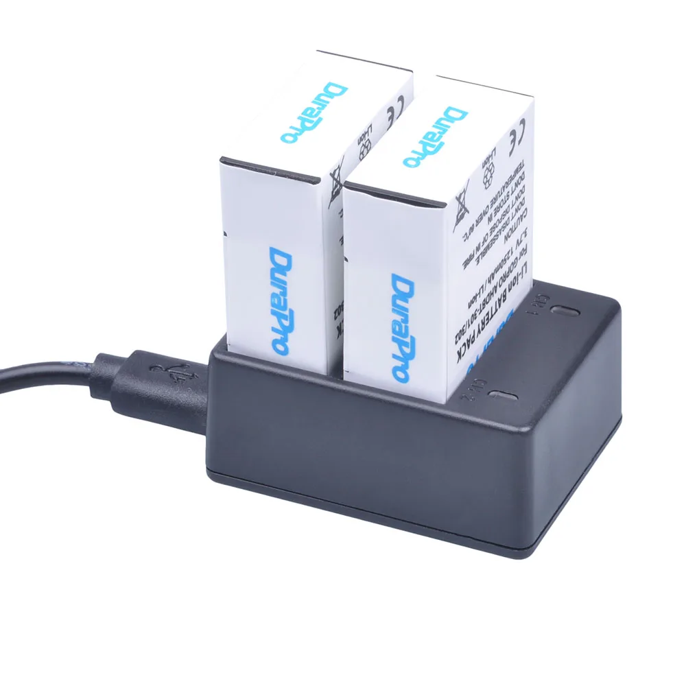 3pcs AHDBT-301 AHDBT-302 AHDBT 301 302 Li-ion Battery + USB Dual Charger for Gopro Hero 3+/3 Hero3+ Hero3 Camera Go Pro 3 | Электроника