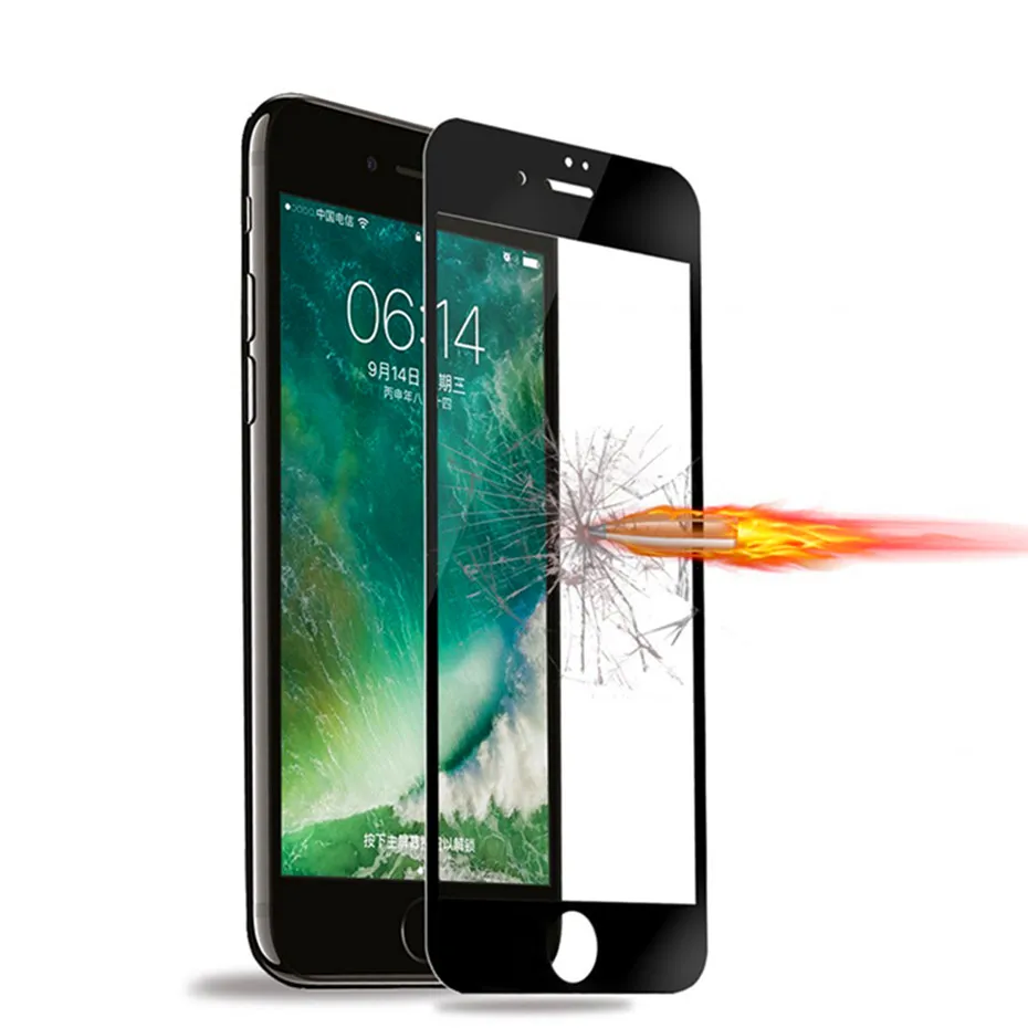 2 шт. Fuwahsoon 3D полное покрытие закаленное Стекло для iPhone 7 plus защитный x 8 6s экран