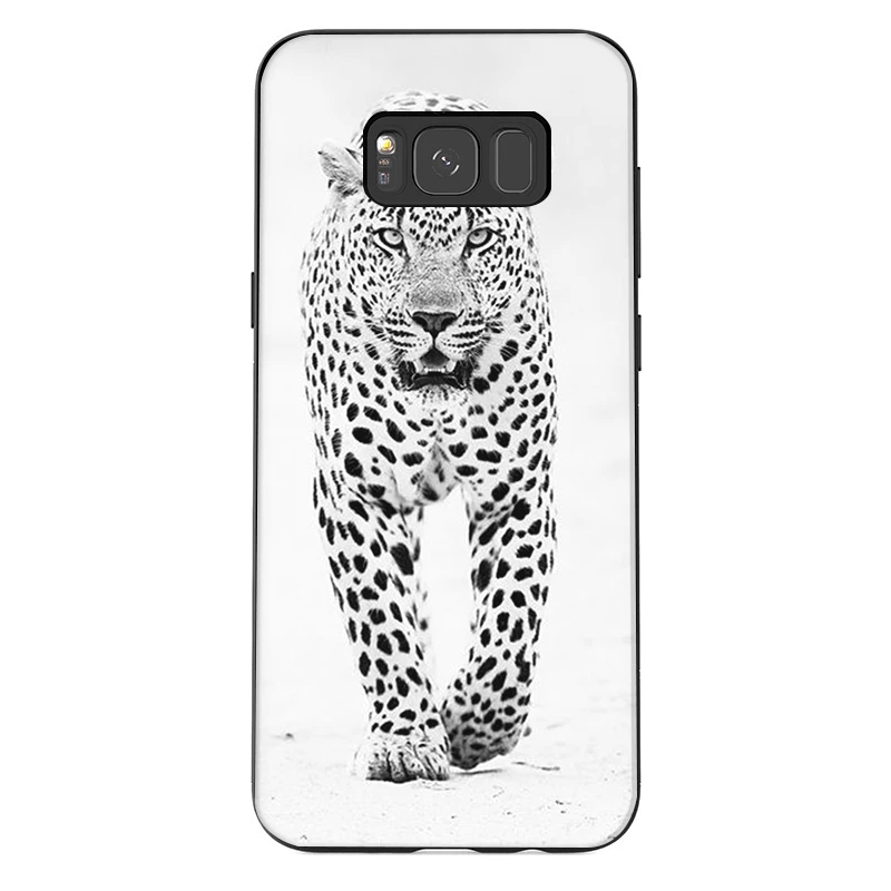 Силиконовый ТПУ Модный чехол с тигром леопардовым принтом для Samsung Galaxy A3 A5 A6 A7 A8 A9