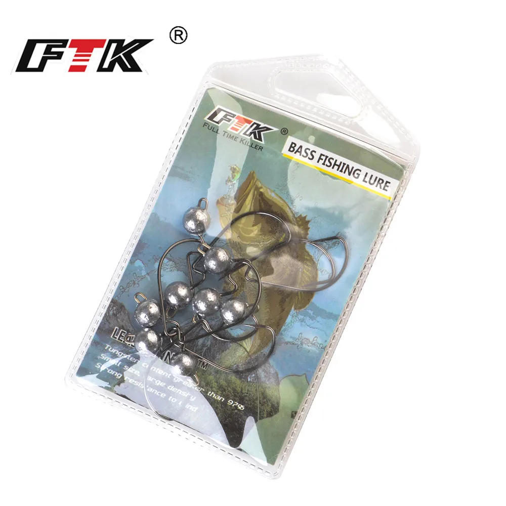 Джиг-головка FTK 5 шт.8 шт. 3. ЯркийИскусственный7 г10 г, крючок с бородкой, Мягкая приманка, джиг-червь, острый крючок, рыболовные крючки, приман... (art.: 7ae8ac7cf) - 7ae8ac7cf