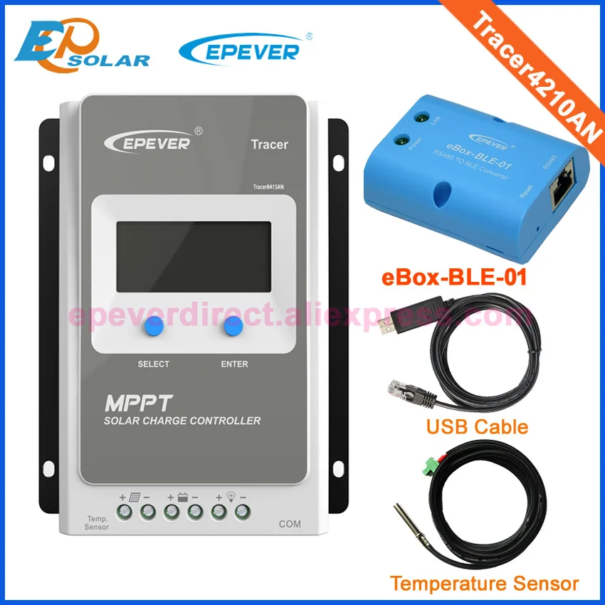 Зарядки Батарея солнечный регулятор 40A 24 В контроллер EPEVER MPPT + USB и датчик