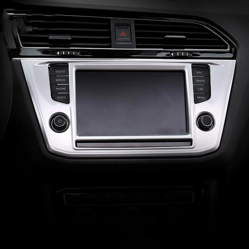 ABS Хромированная панель управления для салона автомобиля навигацией