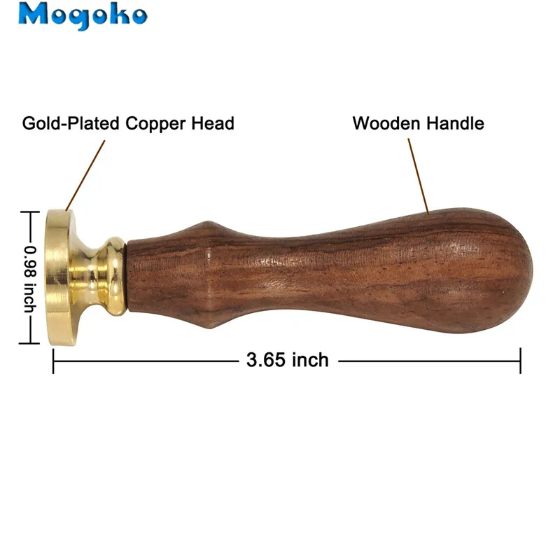 Штампы Mogoko с деревянной ручкой 26 букв алфавита