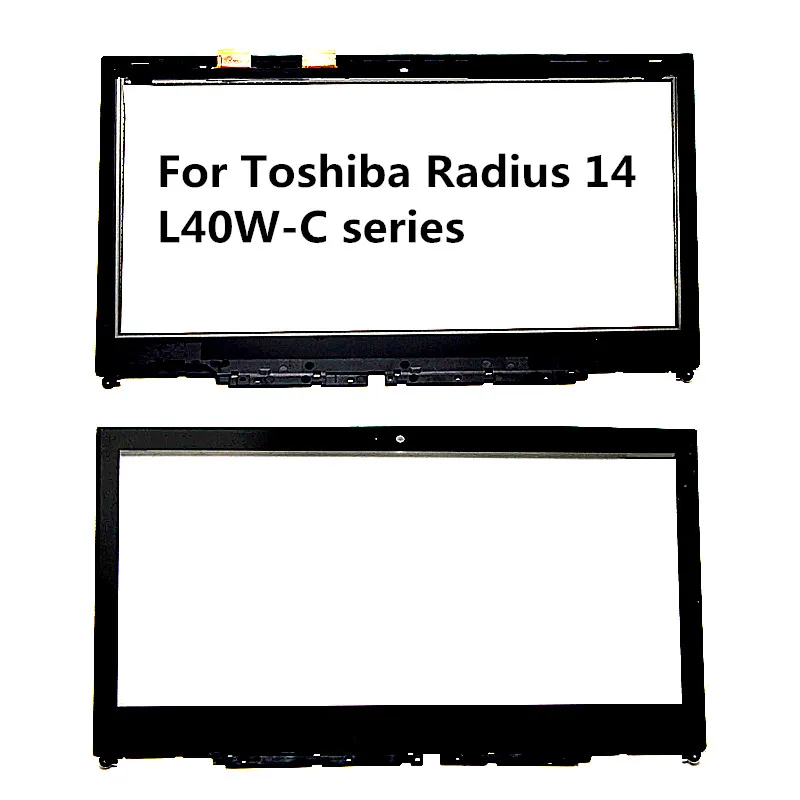 

(With Bezel) 14 inch Touch Digitizer Glass For Toshiba Satellite Radius 14 L40W-C L40W-C-10L L40W-C1697 L40W-C1774 L40W-C009