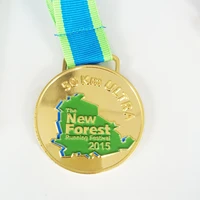 custom award medal in goldsilverbronze plating with sublimated ribbon 6cm diameter 150pcs