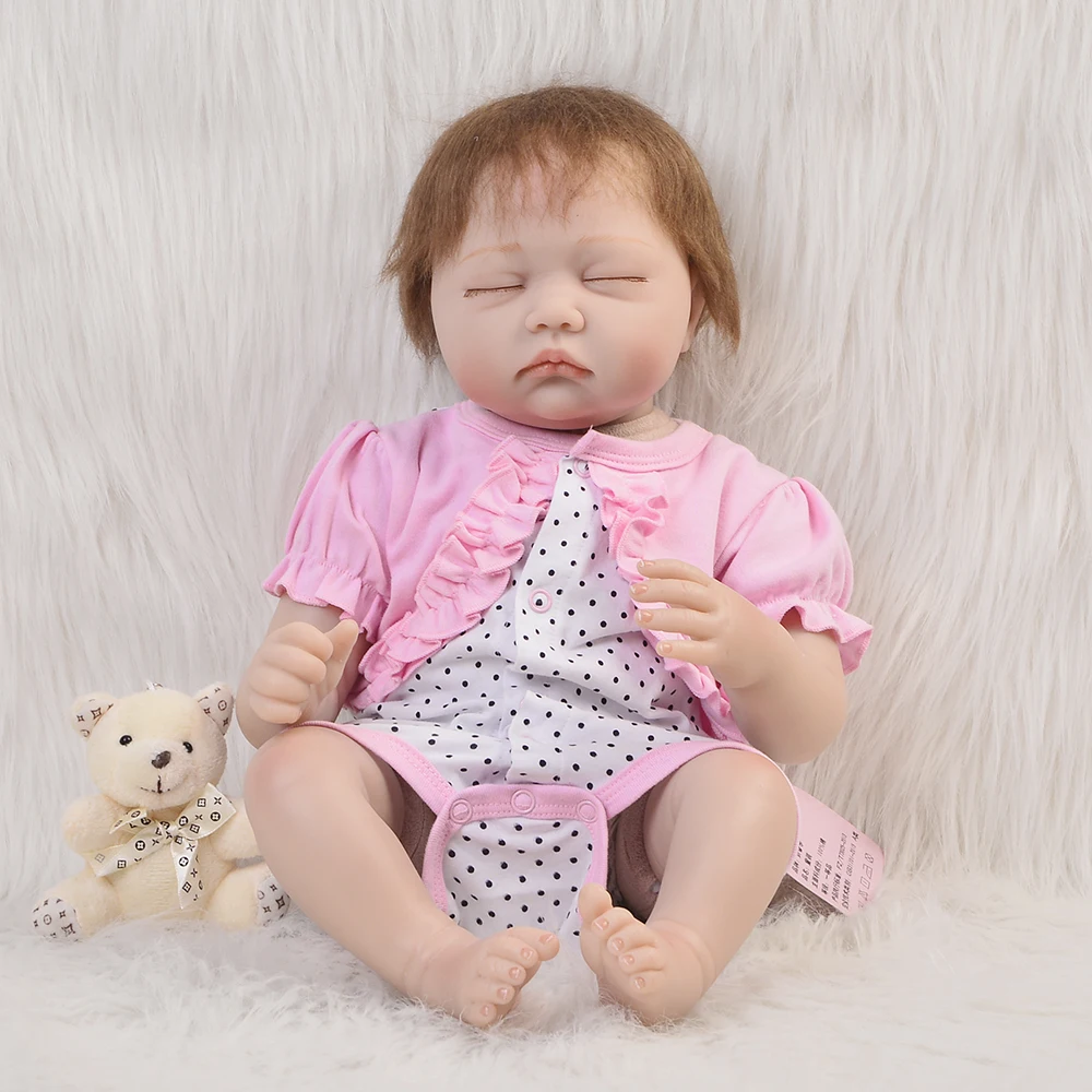 

Wholesale bebes reborn bonecas 22"silicone reborn baby dolls kids gift soft touch real true looking newborn babies reborn toys