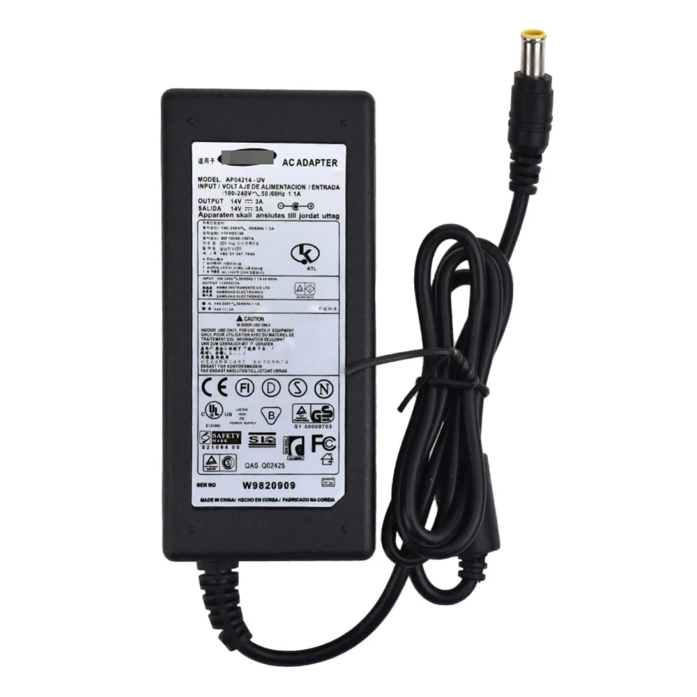 AC100V 240V для Samsung A2514 DPN CVD ЖК адаптер питания 14V 3A компьютер зарядное