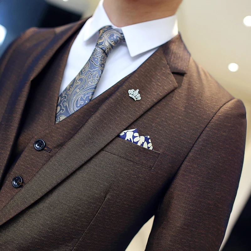 new Suits Suit small han edition cultivate morality man three-piece suit career suits SJT30 - P260 wedding dresses