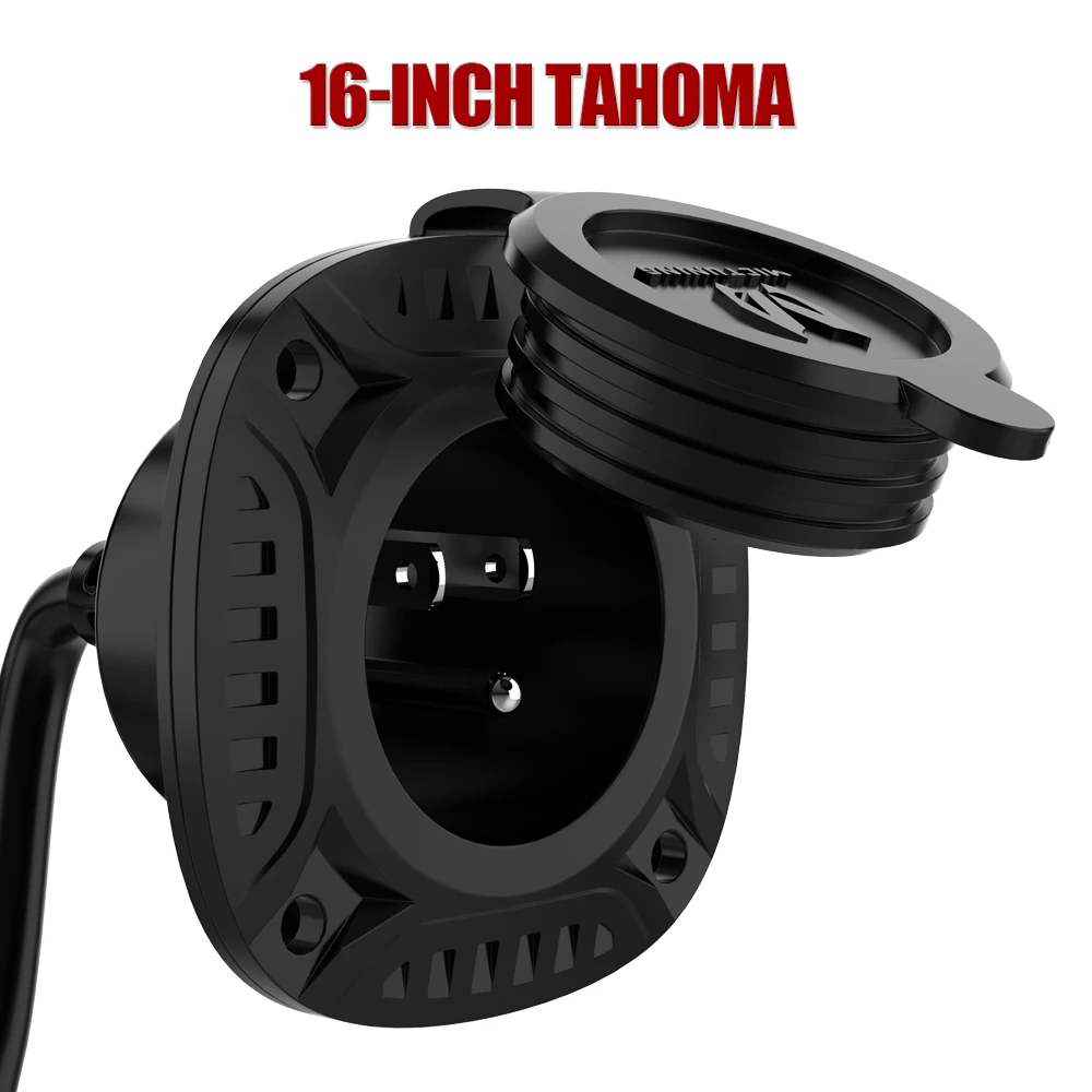 Штепсельная Вилка MICTUNING 13Amp 125V улучшенный RV AC порт с 16 &quotвстроенным удлинителем и