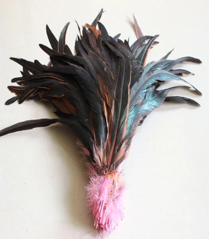

Manufacturers selling 100 PCS beautifu pink rooster tail feathers 12-14 inches /30-35 cm
