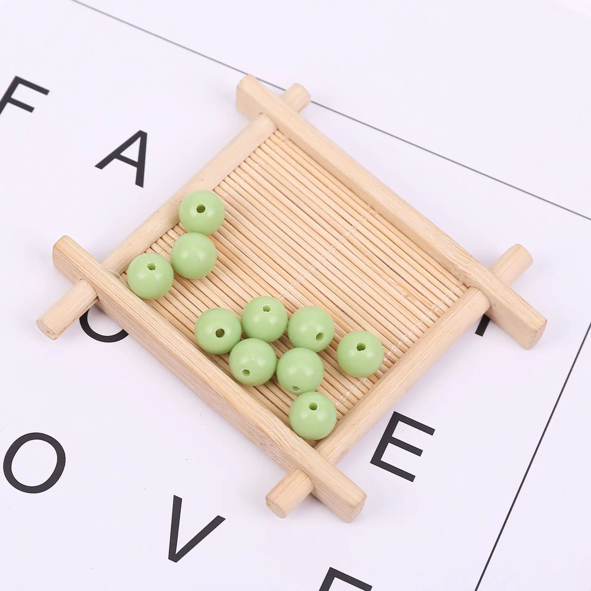 03 8mm 90 шт. 15 цветов Твердые круглые бусины Diy игрушки для детей подарок для девочек DIY шнуровочные Браслеты Ожерелье разбросанное отверстие шарик обучающая игрушка - Цвет: 03 8mm