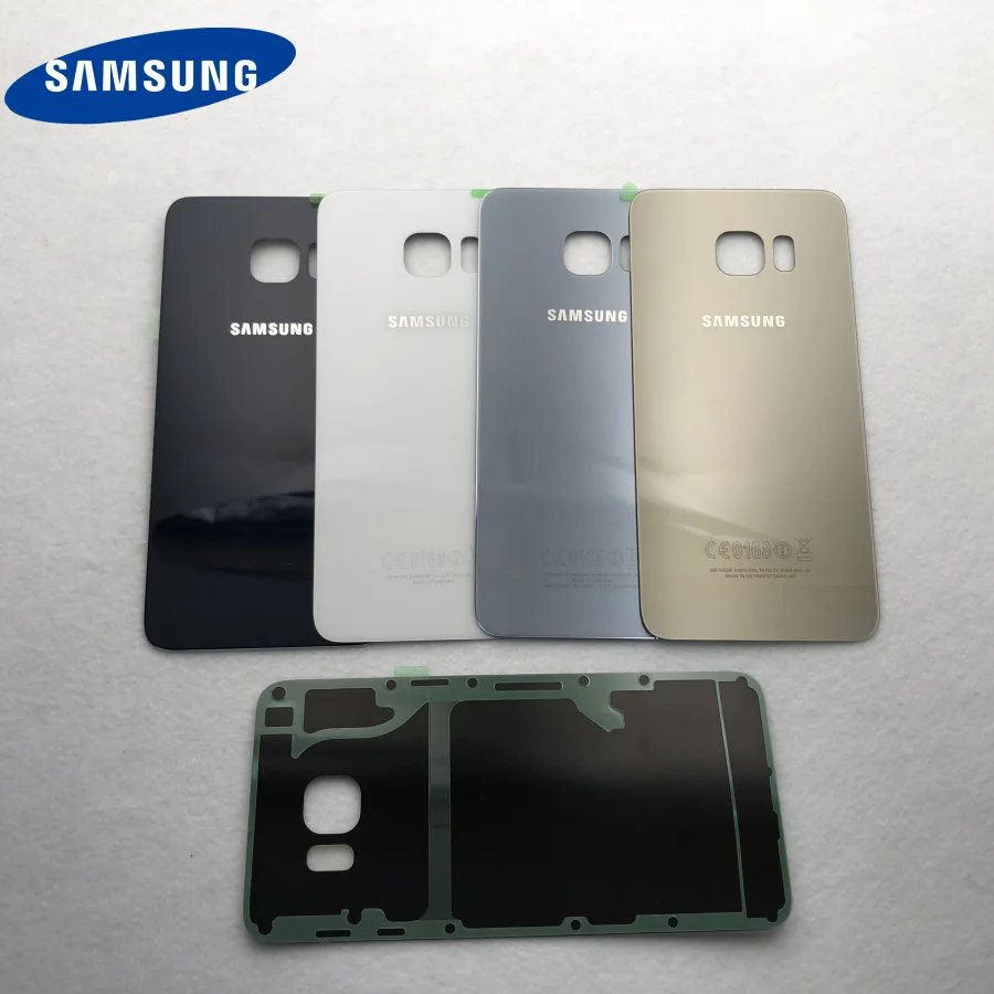 S6 Edge + задняя крышка батарейного отсека задний корпус стеклянный для Samsung Galaxy Plus