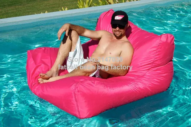 Extra large floating bean bag , Giant pool side beanbag chair on the water, outdoor furniture sofa chair - Pink
