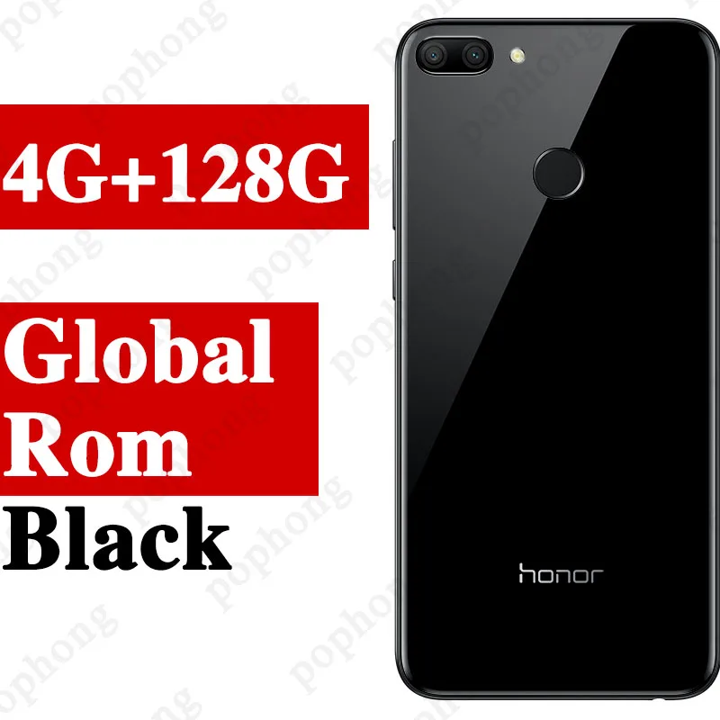 4G 128G Black Глобальная прошивка HONOR 9i HONOR 9N 4 Гб 128 ГБ Android 8,0 Восьмиядерный мобильный телефон Kirin 659 2280x1080 FHD+ отпечаток пальца 16,0 Мп - Цвет: 4G 128G Black
