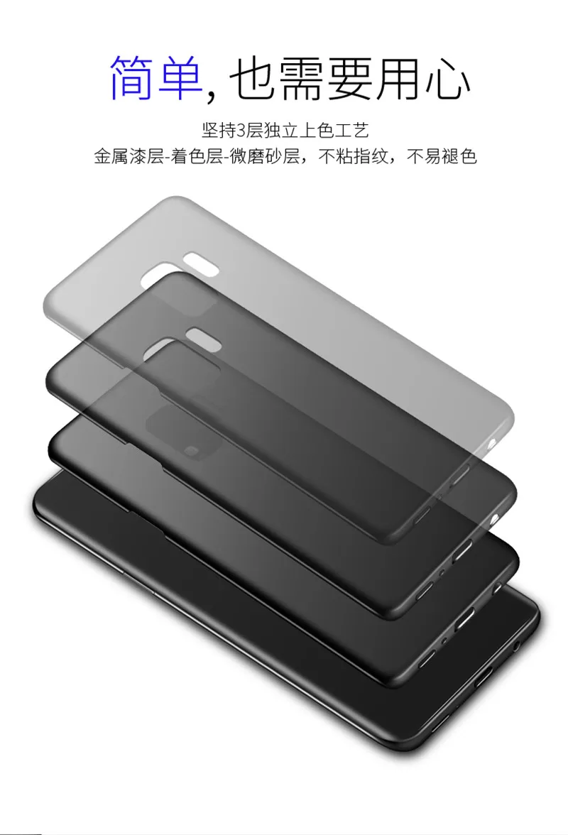 For Samsung Galaxy S8 S9 Plus S5 S6 S7 Edge 360 Full Matte Plastic Cover Note 8 4 5 PC case A3 A5 A7 J3 J5 J7 2016 2017 EU |