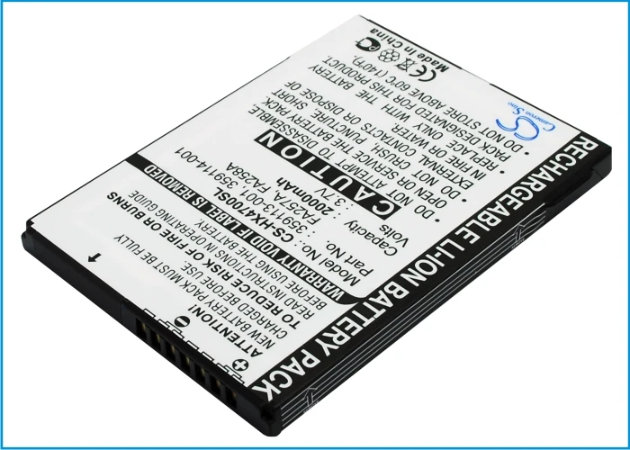 Cameron sino Новый аккумулятор для hp 290483 B21 359498 001 PDA карманный ПК литий ионный