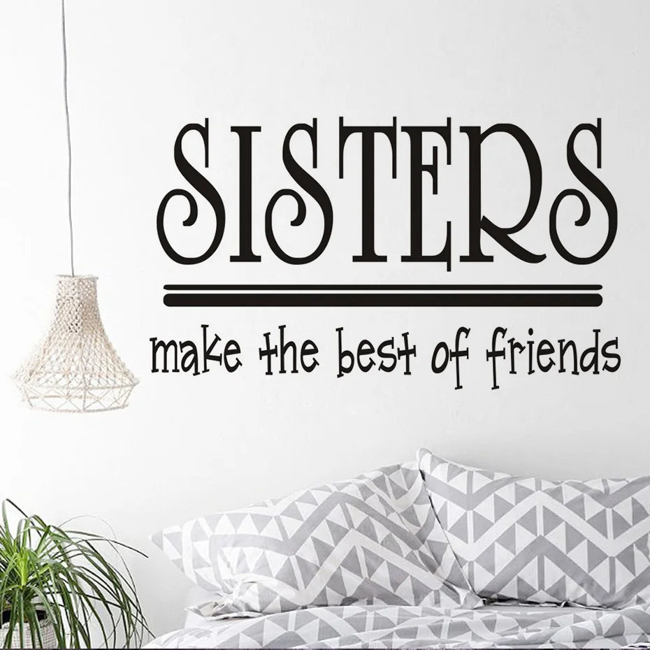 Make The Best Of Friends Diy Wallpaper For Kids Rooms Sofa Bedroom Decoration Art Decals Princess Home Decor Vinyl Wall Stickers | Дом и сад