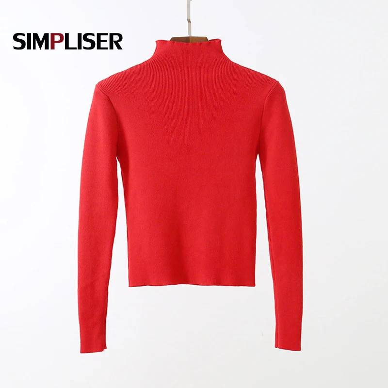 Turtleneck Pullovers Femme 2018 Knitted Sweater Women Winter Pull Knitting Tops Long Sleeve Ladies Vintage Sweaters | Женская одежда