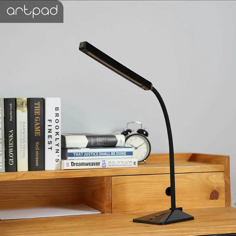 Artpad 8 Вт сенсорный диммер настольная лампа для чтения кровати учебы офиса 360
