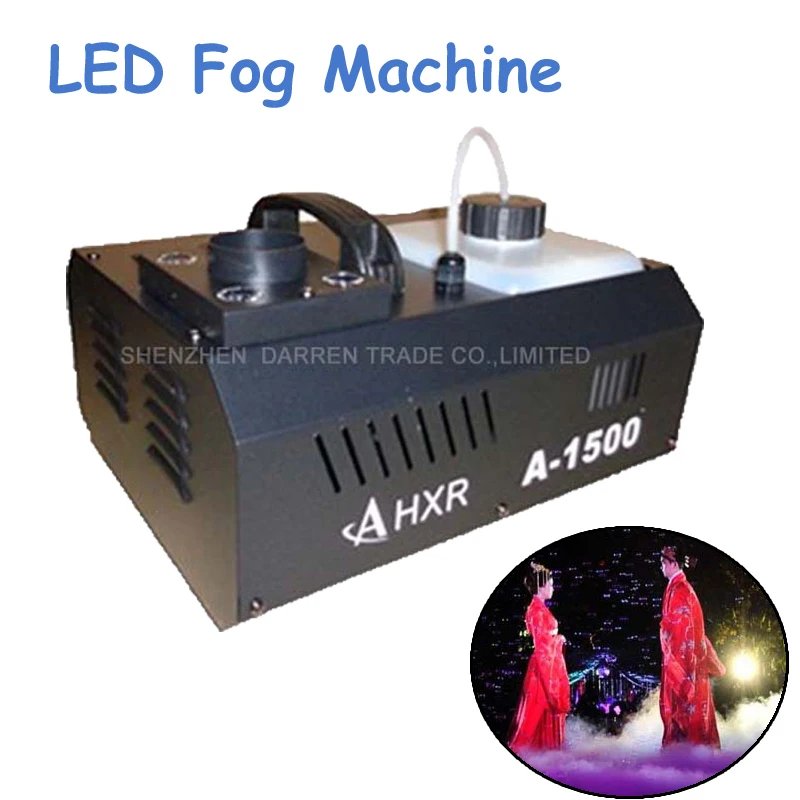Price Máquina de humo colorida para discoteca, mini nebulizador LED, eyector de niebla para dj, fiesta de Navidad, escenario, 1500W