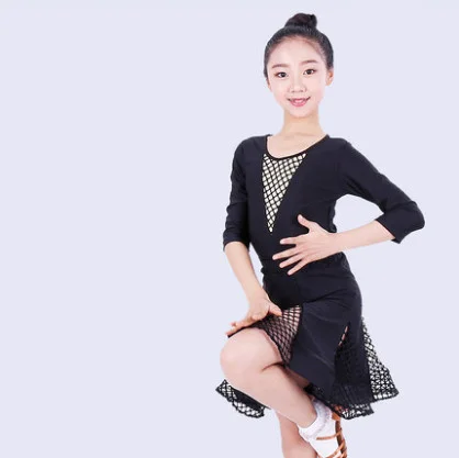 

2019 Spandex girls latin dresses for dancing ballroom dance dress rumba samba children samba cha cha tango skirt standard salsa