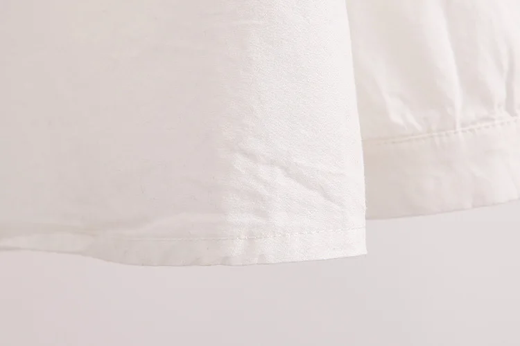 Женская милая блузка в консервативном стиле с воротником Питер Пэн хлопковая