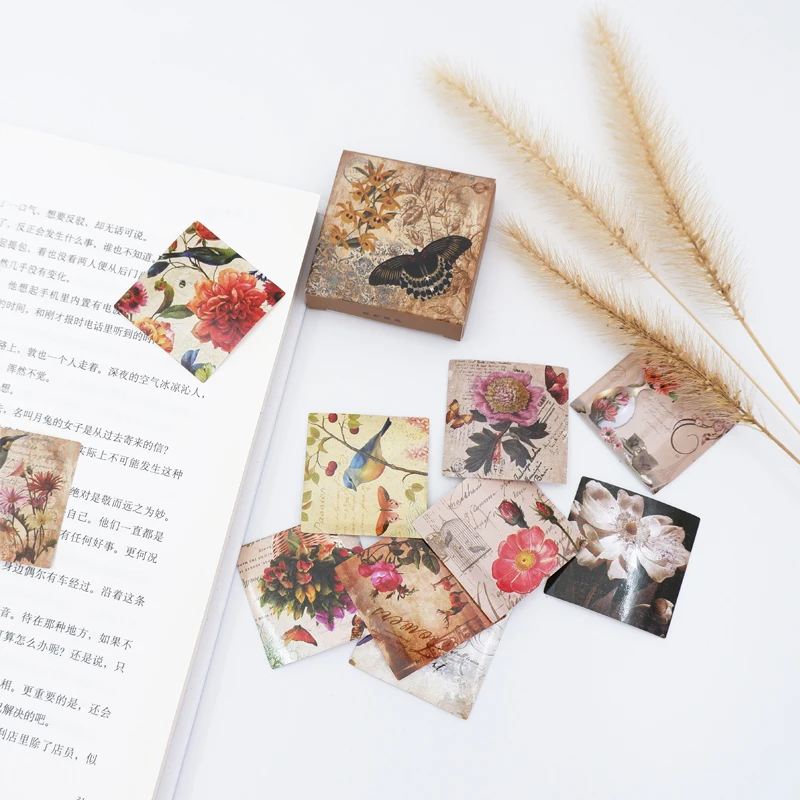 

40 Pcs/box Butterfly paper sticker DIY decoration stickers diary photo album scrapbooking planner label stickers