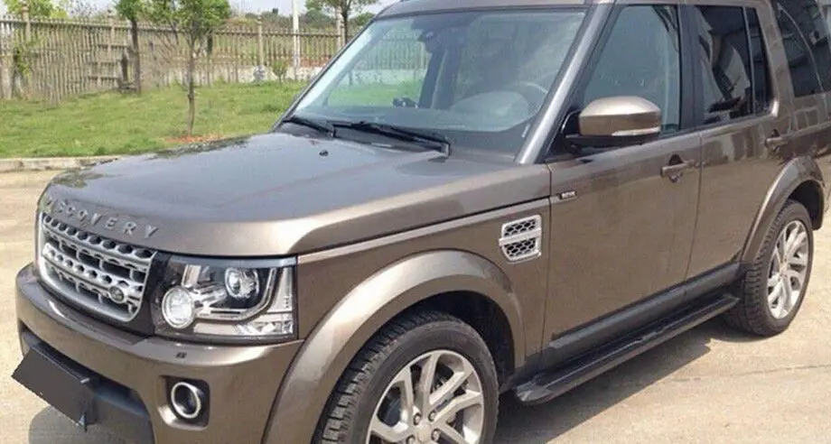Подножка для Land Rover discovery 4 LR4 2010 2011 2012 2013 2014 2015 2016 черная алюминиевая | Автомобили и