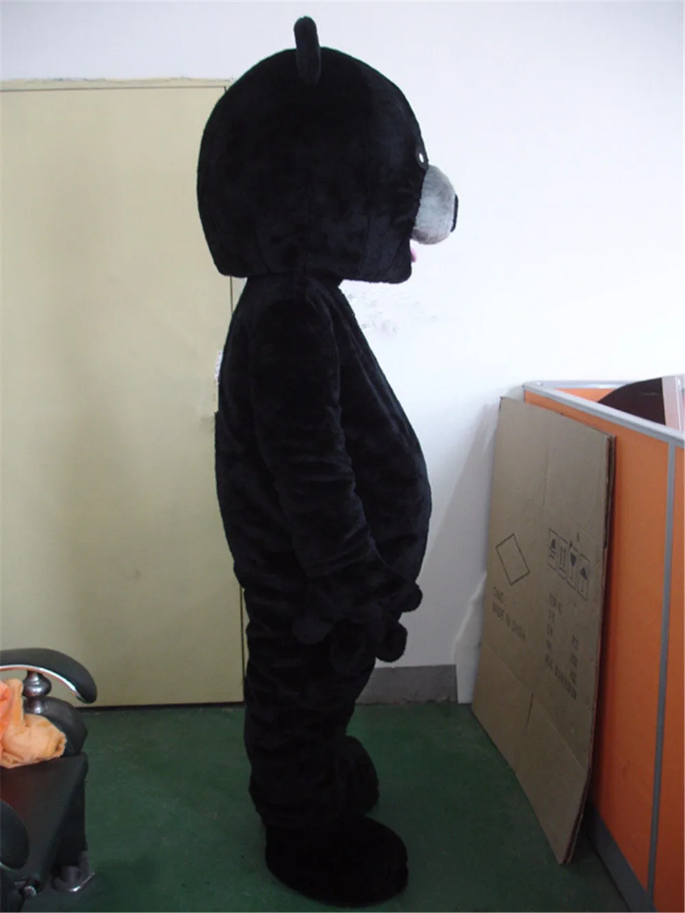 Костюм талисмана с черным медведем нарядное платье для костюмированной