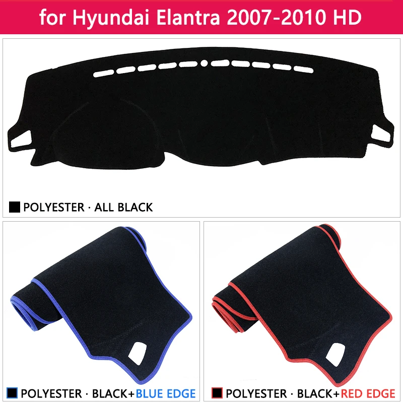 Для hyundai Elantra 2007 2008 2009 2010 HD Avante I30 Противоскользящий коврик на приборную панель солнцезащитный коврик для защиты автомобильных аксессуаров