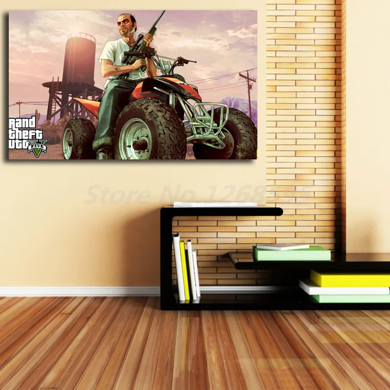 Trevor Phillipsr GTA V HD настенный плакат и печать на холсте Картина декоративная картина